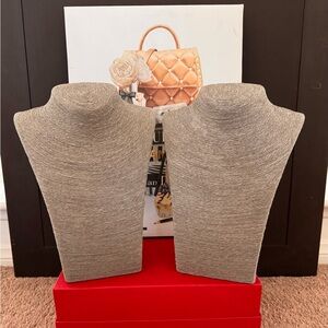 Gray Necklace Display Stands